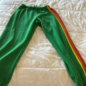 Green aviator nation sweats - great spring/summer color!